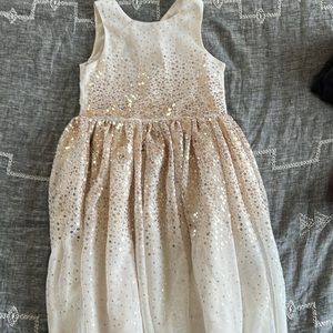 Rose gold sequin dress